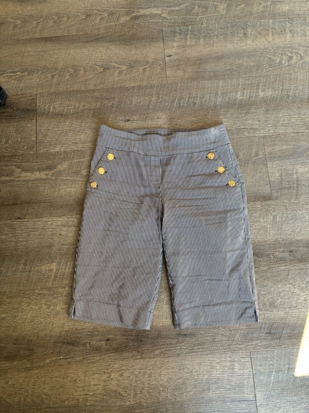Liz Claiborne Pinstripe Bermuda Shorts